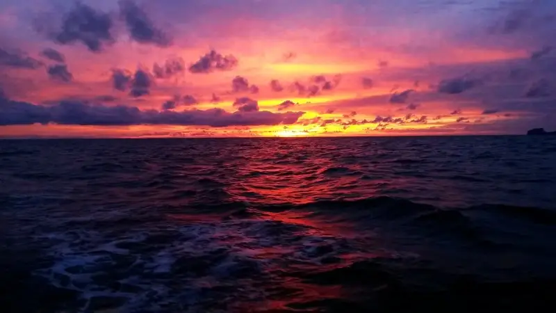Sunset near Princess Alicebanks